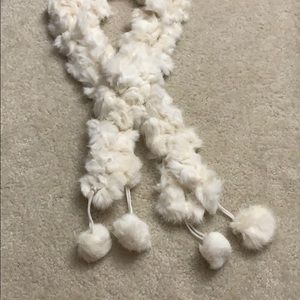 White Rabbit Fur Scarf